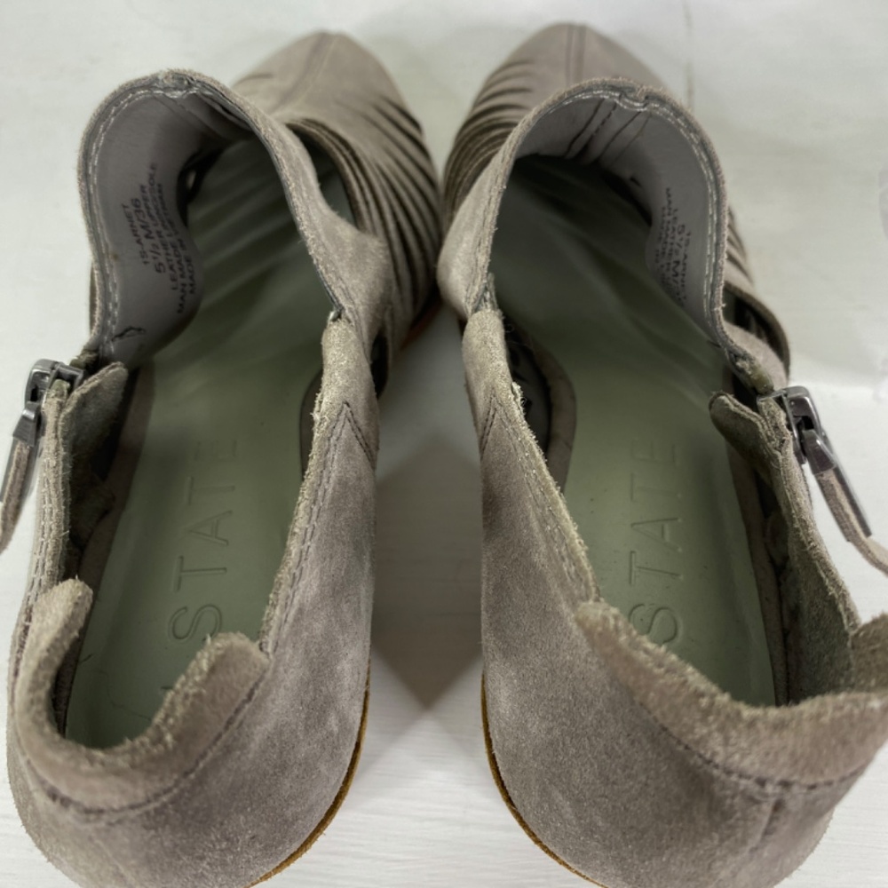 1. State Suede Ankle Bootie Gray Sz. 5.5 - Picture 13 of 16